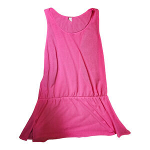 Zeki Size 11 (Small) Sleeveless Pink Sheer Top